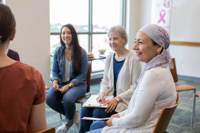 Women in breast cancer support group